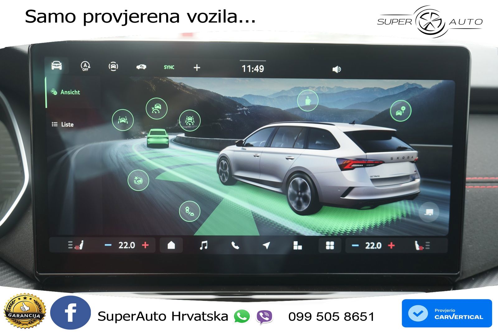 Škoda Octavia Combi RS 2.0 TSI (265 KS) DSG LED+GR SJED+ACC