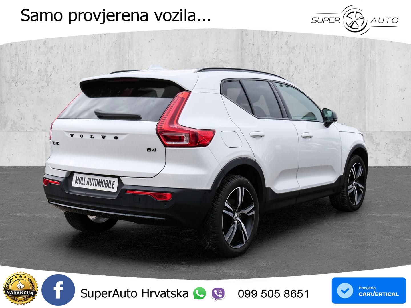 Volvo XC40 2.0 B4 AWD 197 KS Automatic LED+GR SJED+ACC