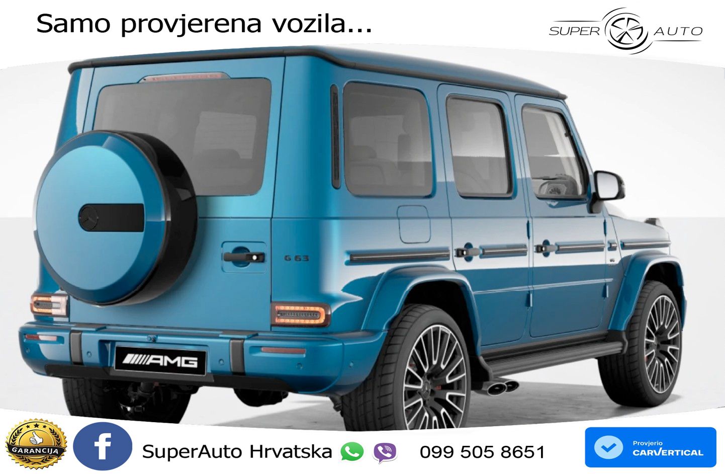 Mercedes AMG G 63 Long V8 (585 KS) 4MATIC 9G-TRONIC AMG SPEEDSHIFT TCT ZRAČNI+ACC+GR SJED+360+PANO