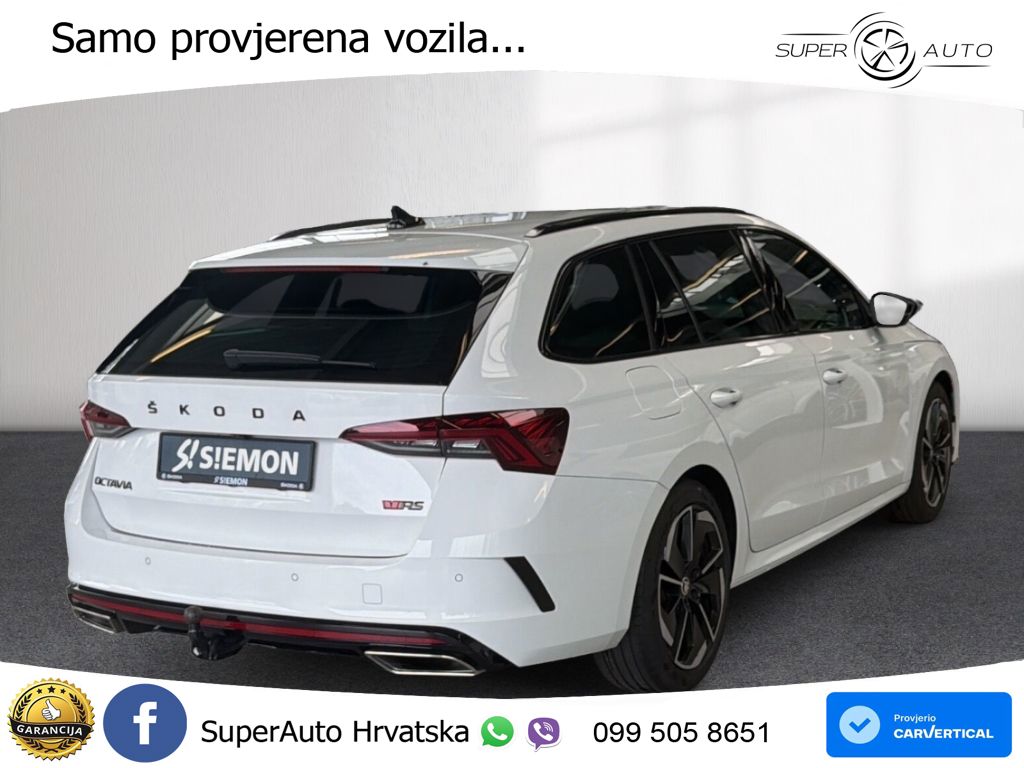 Škoda Octavia Combi RS 2.0 TDI (200 KS) DSG LED+GR SJED+ACC