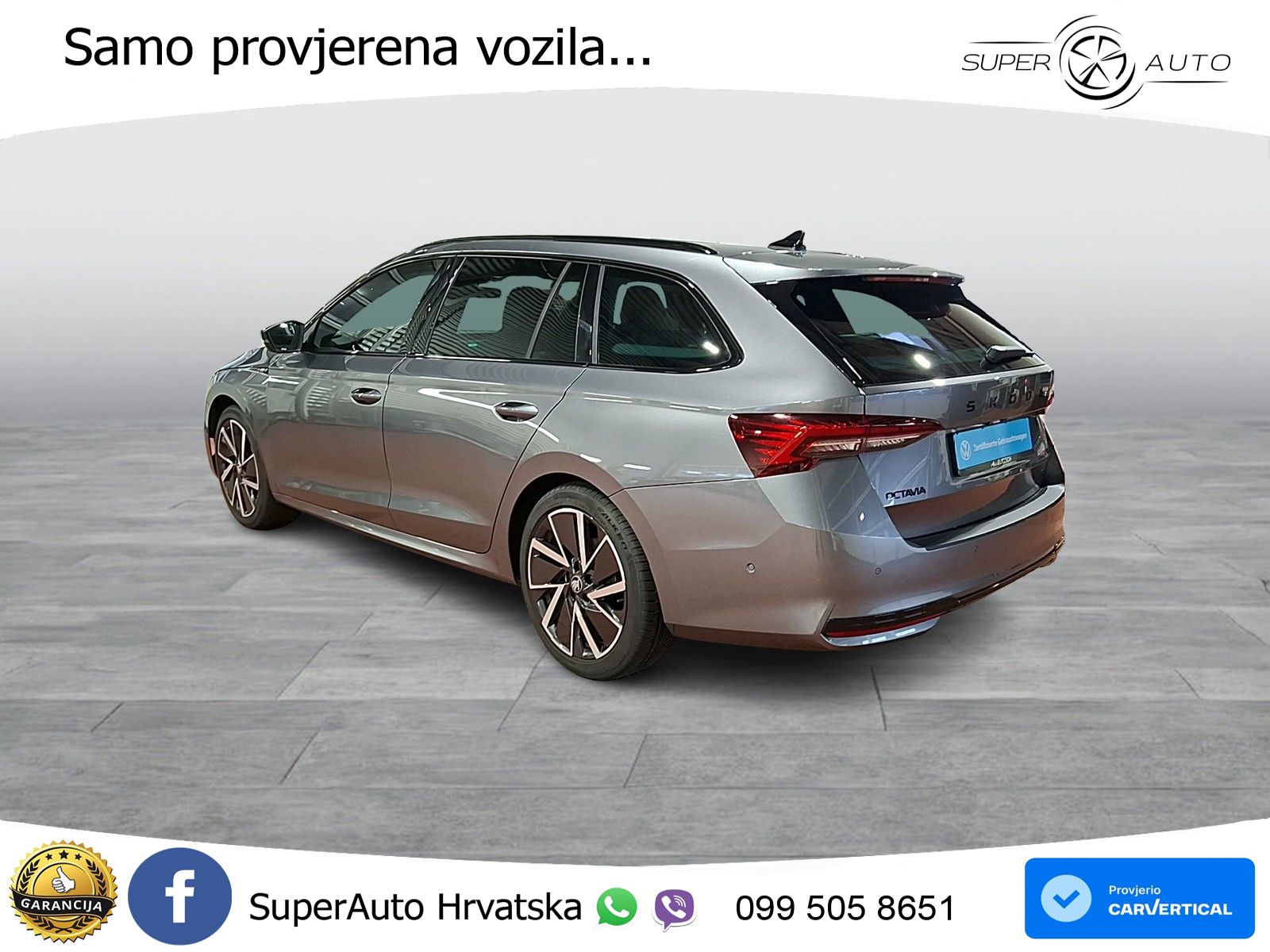 Škoda Octavia Combi 2.0 TSI (204 KS) 4x4 DSG SportLine LED+GR SJED+ACC