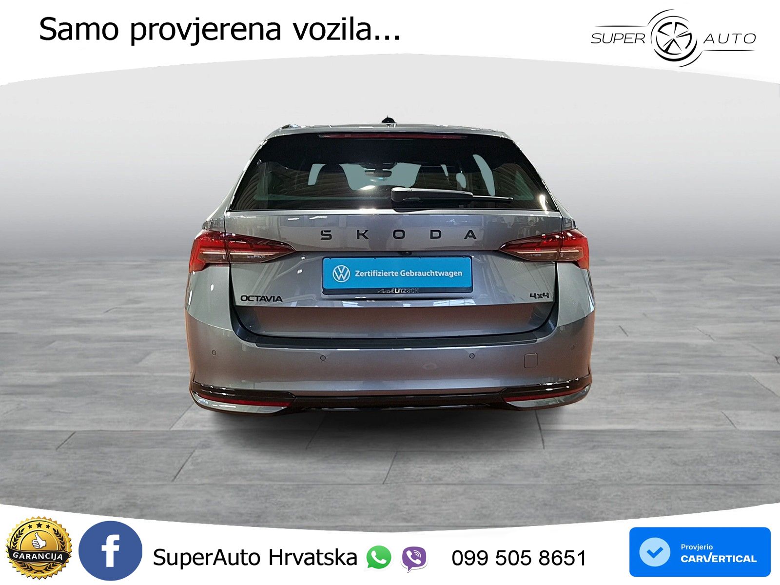 Škoda Octavia Combi 2.0 TSI (204 KS) 4x4 DSG SportLine LED+GR SJED+ACC