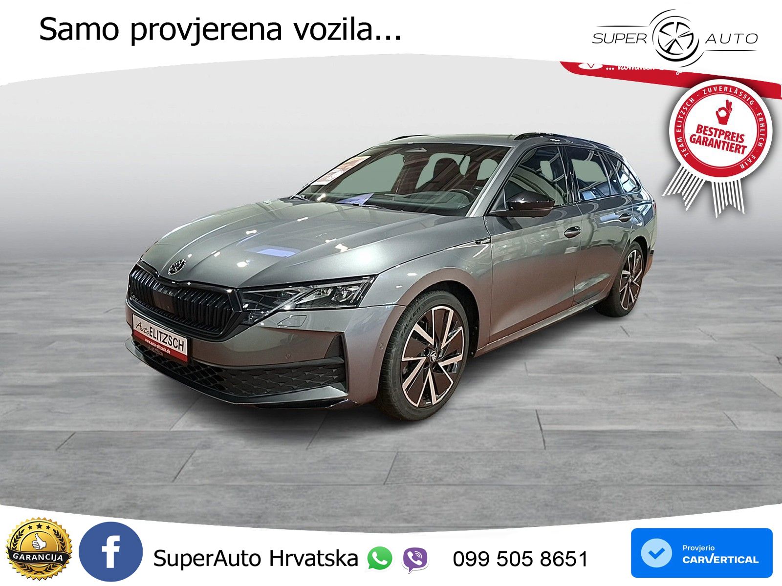 Škoda Octavia Combi 2.0 TSI (204 KS) 4x4 DSG SportLine LED+GR SJED+ACC