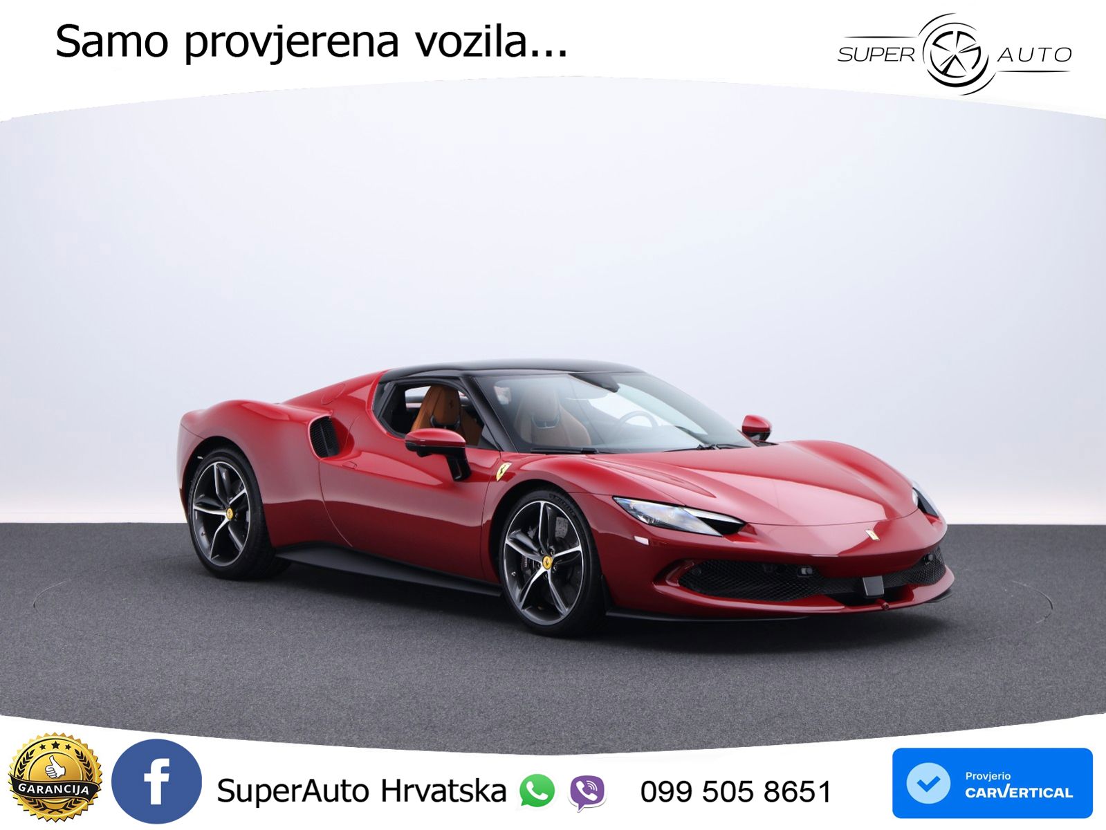 Ferrari 296 GTB 3.0 V6 (830 KS) F1 DCT MATRIX+GR SJED+KAM