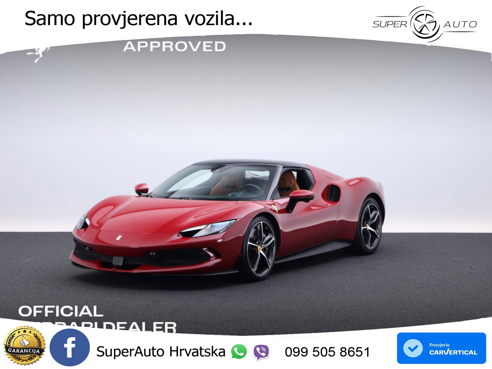 Ferrari 296 GTB 3.0 V6 (830 KS) F1 DCT MATRIX+GR SJED+KAM