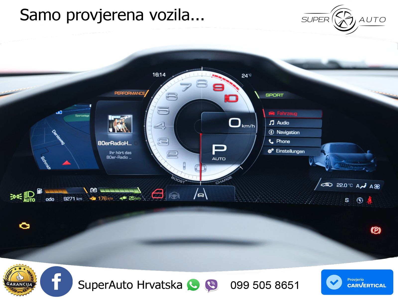 Ferrari 296 GTB 3.0 V6 (830 KS) F1 DCT MATRIX+GR SJED+KAM