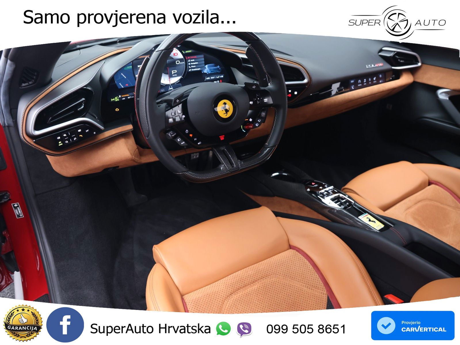 Ferrari 296 GTB 3.0 V6 (830 KS) F1 DCT MATRIX+GR SJED+KAM