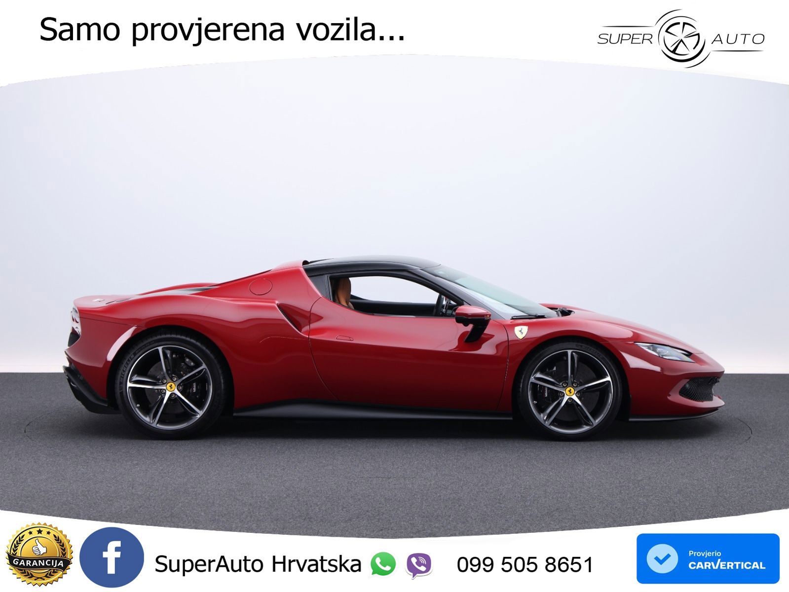 Ferrari 296 GTB 3.0 V6 (830 KS) F1 DCT MATRIX+GR SJED+KAM