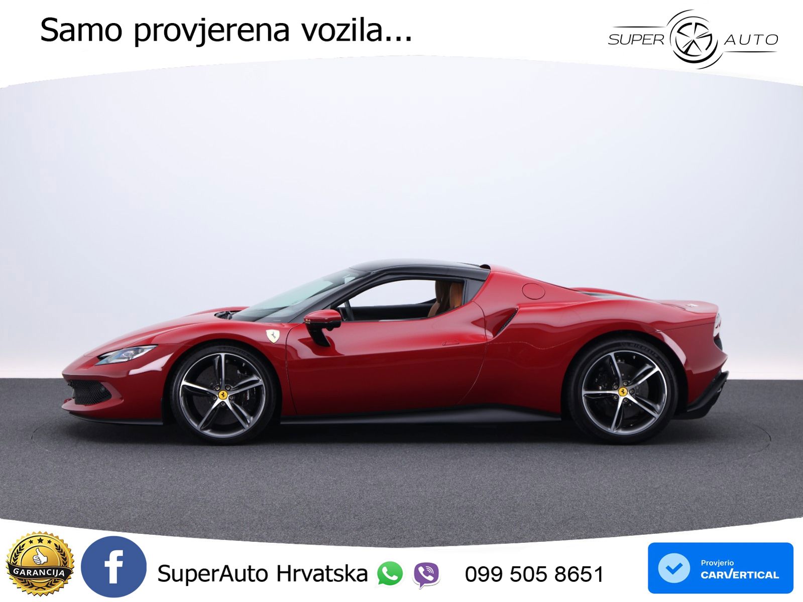 Ferrari 296 GTB 3.0 V6 (830 KS) F1 DCT MATRIX+GR SJED+KAM