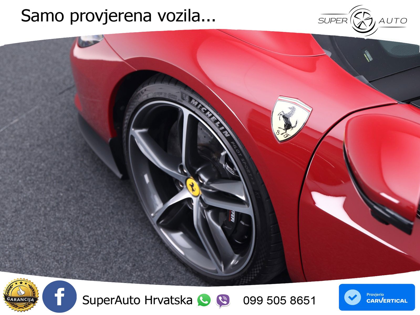 Ferrari 296 GTB 3.0 V6 (830 KS) F1 DCT MATRIX+GR SJED+KAM