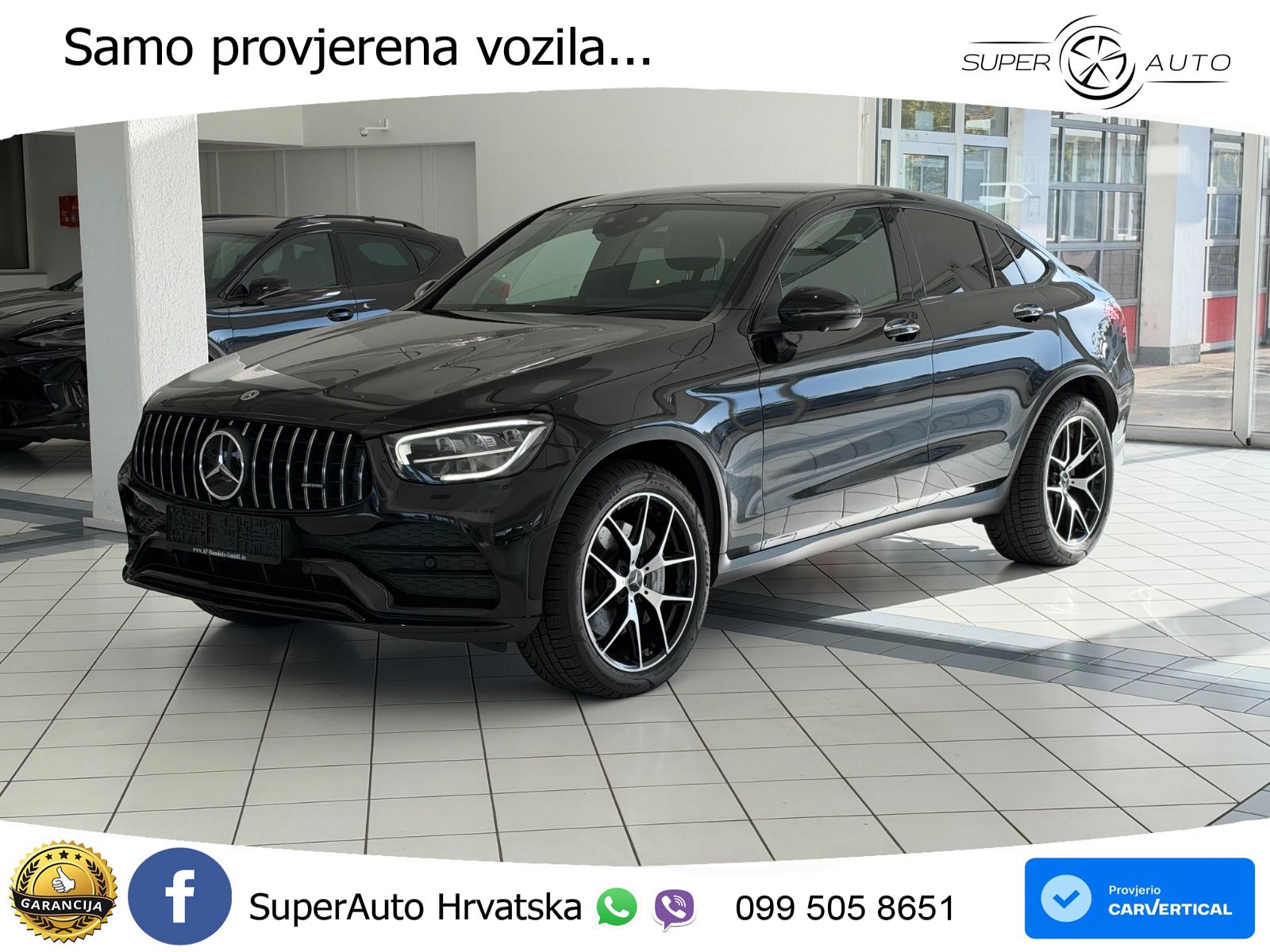 Mercedes GLC Coupe AMG 43 V6 (390 KS) 4MATIC TCT ZRAČNI+ACC+GR SJED+360