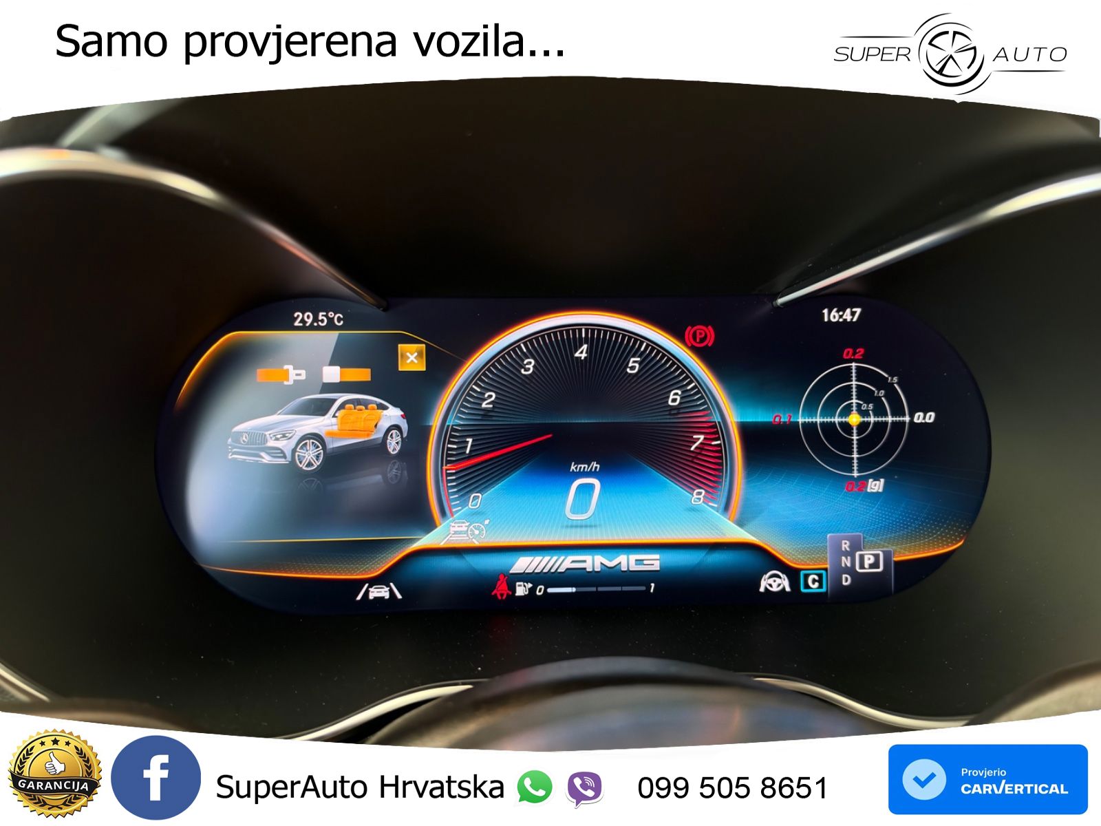 Mercedes GLC Coupe AMG 43 V6 (390 KS) 4MATIC TCT ZRAČNI+ACC+GR SJED+360