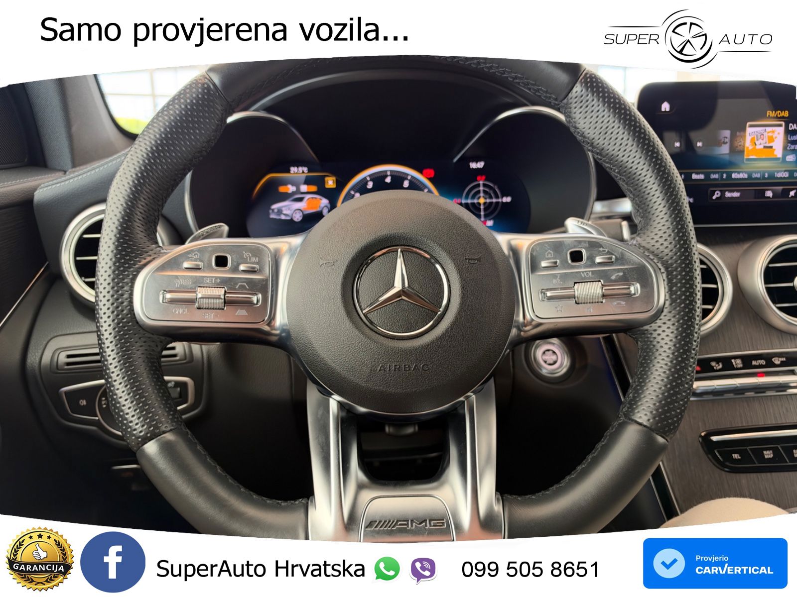 Mercedes GLC Coupe AMG 43 V6 (390 KS) 4MATIC TCT ZRAČNI+ACC+GR SJED+360