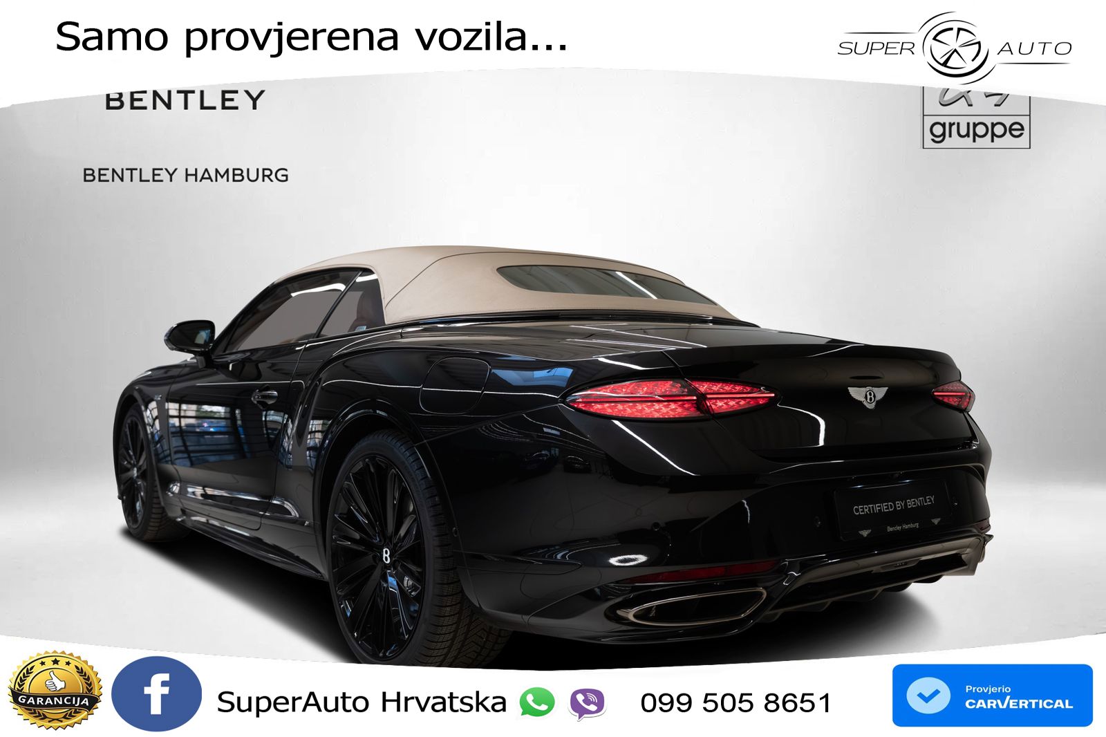 Bentley Continental GTC IV 4.0 V8 TFSi (782 KS) AWD DCT LED+GR SJED+ACC