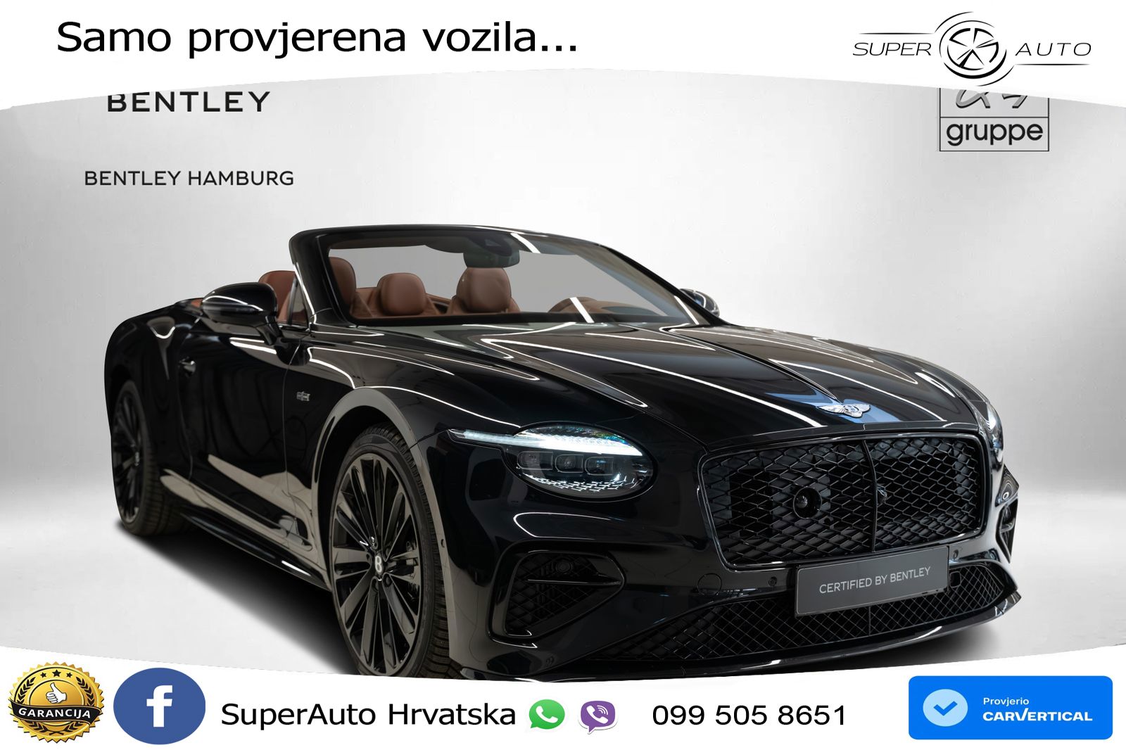 Bentley Continental GTC IV 4.0 V8 TFSi (782 KS) AWD DCT LED+GR SJED+ACC