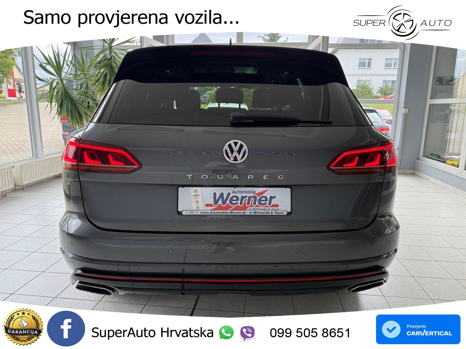 Volkswagen Touareg 3.0 V6 TDI (286 KS) 4MOTION Tiptronic R-Line ZRAČNI+ACC+GR SJED+KAM+PANO