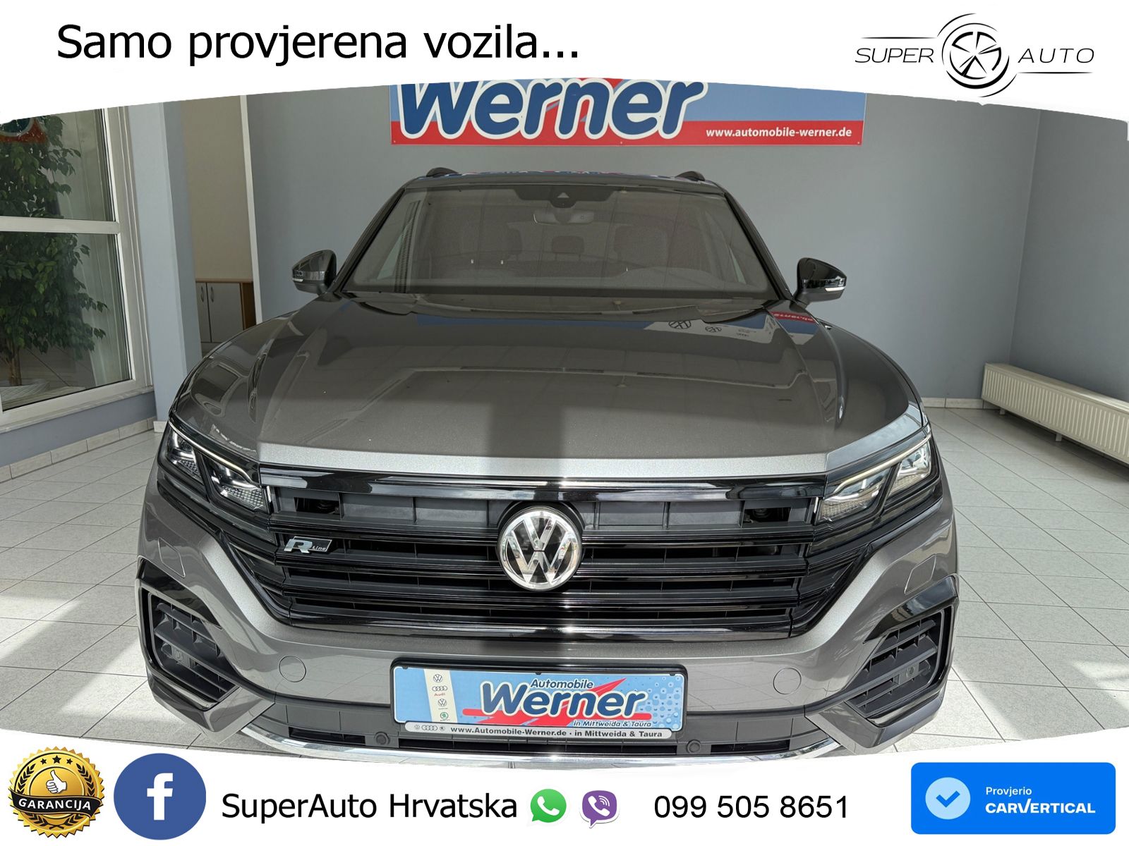 Volkswagen Touareg 3.0 V6 TDI (286 KS) 4MOTION Tiptronic R-Line ZRAČNI+ACC+GR SJED+KAM+PANO