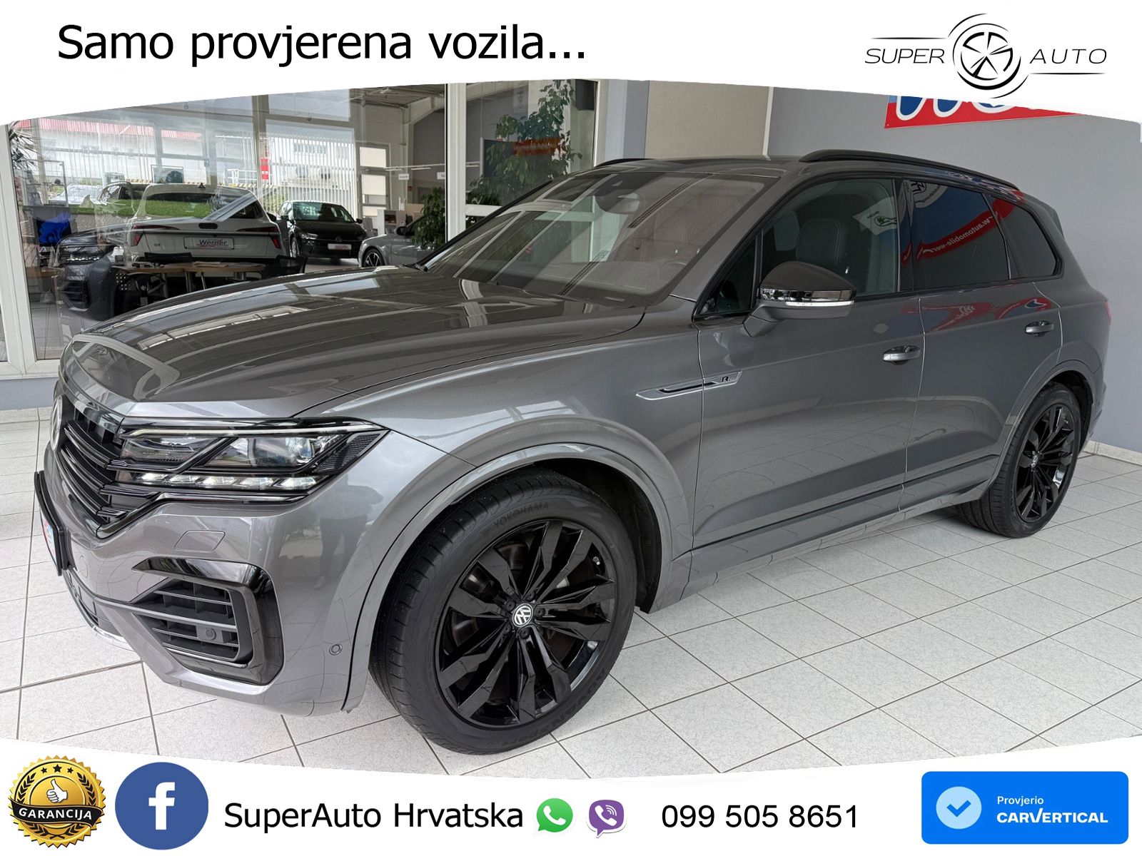 Volkswagen Touareg 3.0 V6 TDI (286 KS) 4MOTION Tiptronic R-Line ZRAČNI+ACC+GR SJED+KAM+PANO