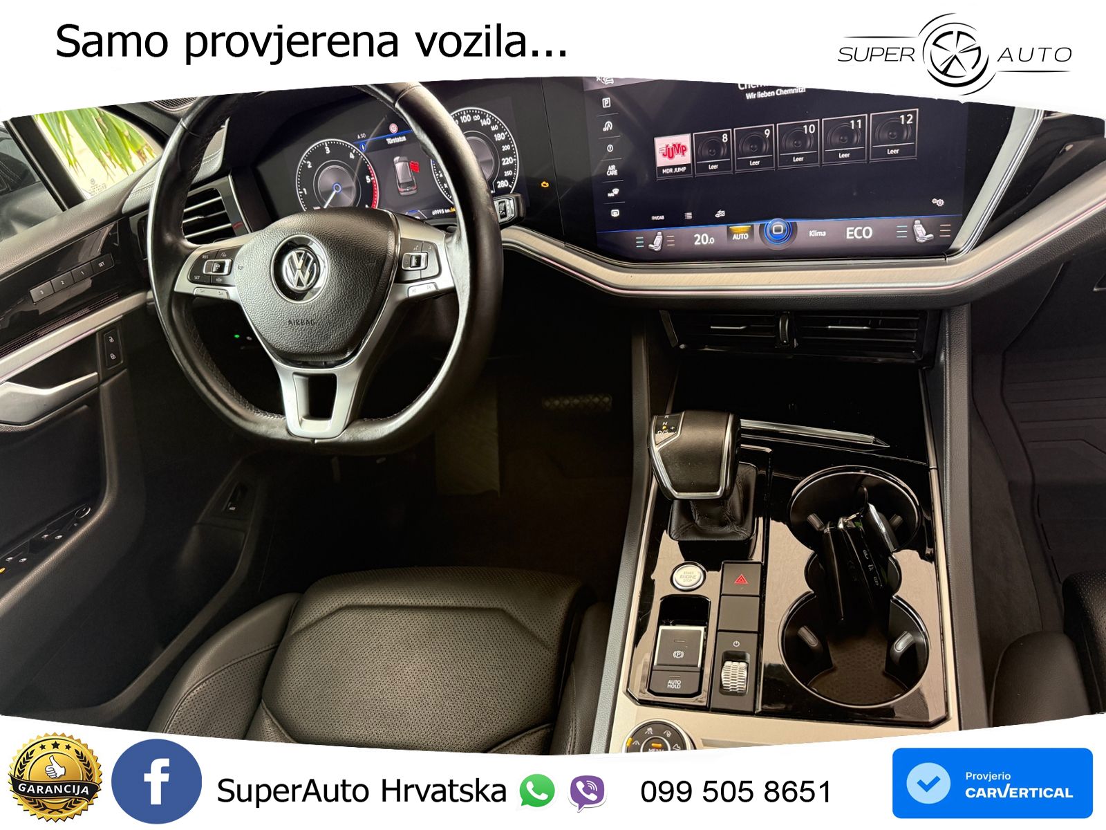 Volkswagen Touareg 3.0 V6 TDI (286 KS) 4MOTION Tiptronic R-Line ZRAČNI+ACC+GR SJED+KAM+PANO