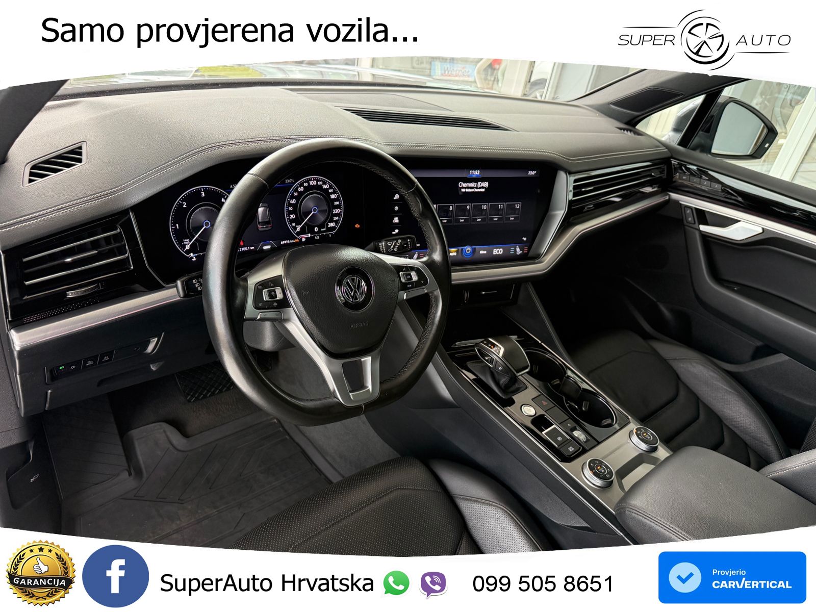 Volkswagen Touareg 3.0 V6 TDI (286 KS) 4MOTION Tiptronic R-Line ZRAČNI+ACC+GR SJED+KAM+PANO