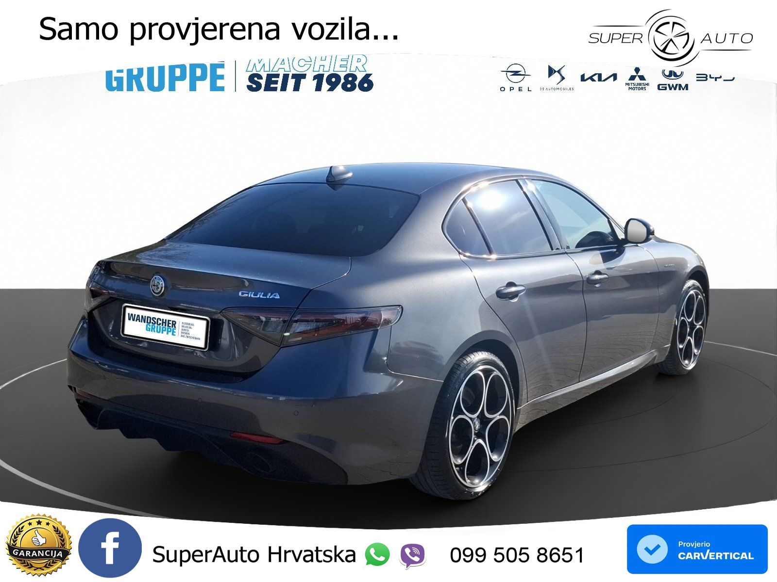 Alfa Romeo Giulia 2.0 Turbo (280 KS) AWD Automatic LED+GR SJED+ACC