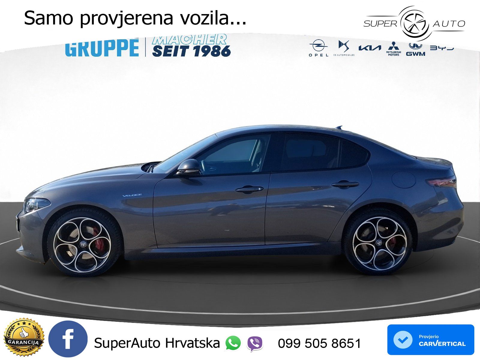 Alfa Romeo Giulia 2.0 Turbo (280 KS) AWD Automatic LED+GR SJED+ACC