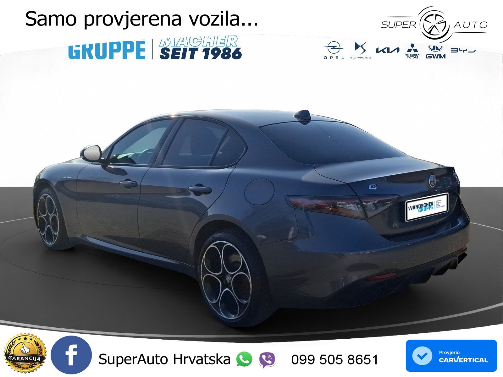 Alfa Romeo Giulia 2.0 Turbo (280 KS) AWD Automatic LED+GR SJED+ACC
