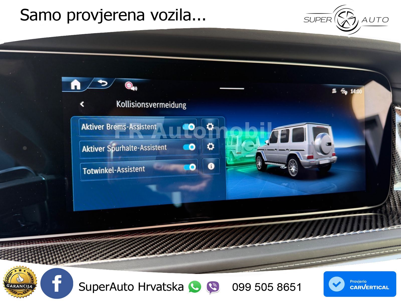 Mercedes AMG G 63 Long V8 (585 KS) 4MATIC 9G-TRONIC AMG SPEEDSHIFT TCT Superior ACC+GR SJED+360+PANO