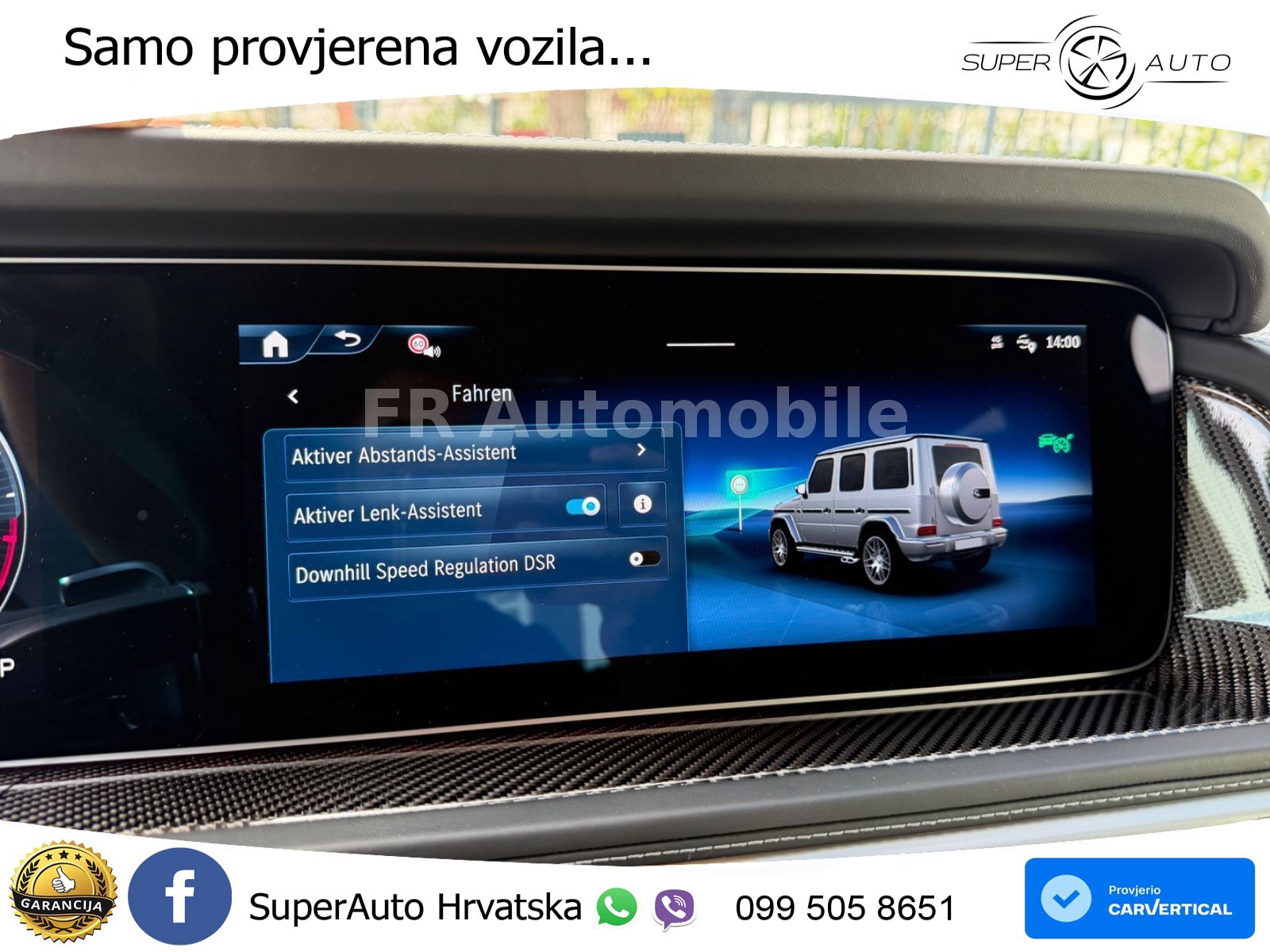 Mercedes AMG G 63 Long V8 (585 KS) 4MATIC 9G-TRONIC AMG SPEEDSHIFT TCT Superior ACC+GR SJED+360+PANO