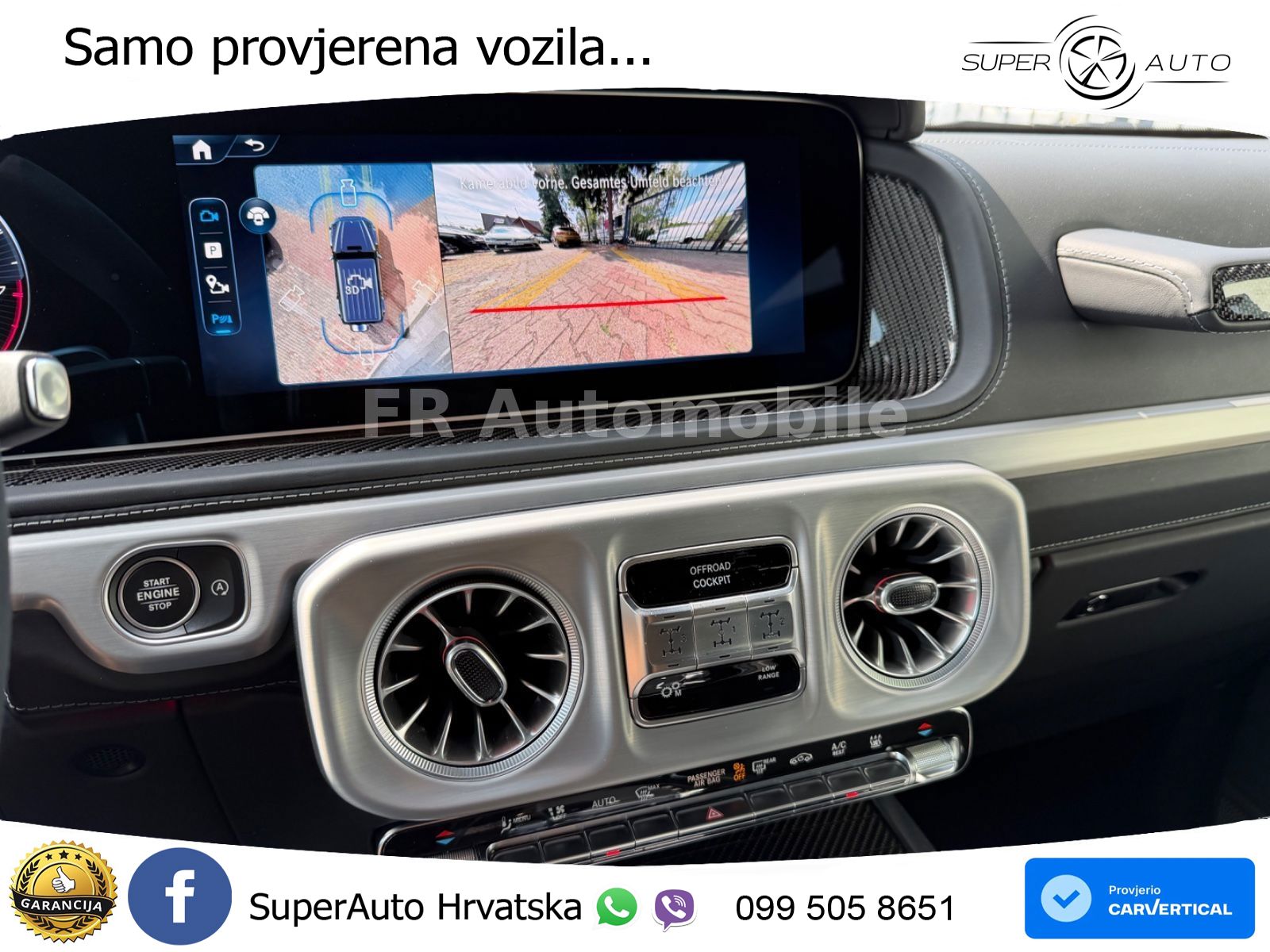 Mercedes AMG G 63 Long V8 (585 KS) 4MATIC 9G-TRONIC AMG SPEEDSHIFT TCT Superior ACC+GR SJED+360+PANO