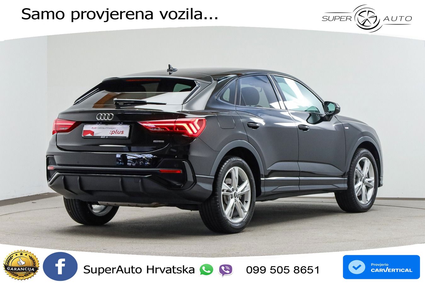 Audi Q3 II Sportback 40 TFSI (190 KS) quattro S tronic S line LED+GR SJED+ACC
