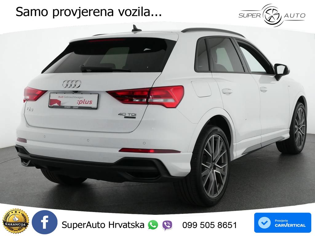 Audi Q3 40 TDI (200 KS) quattro S tronic S line LED+GR SJED+ACC