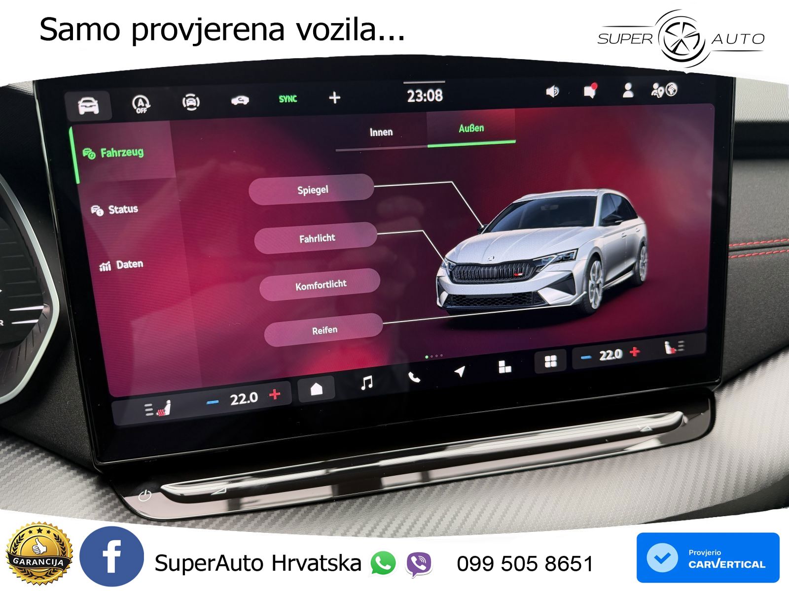 Škoda Octavia Combi RS 2.0 TSI (265 KS) DSG MATRIX+GR SJED+KAM