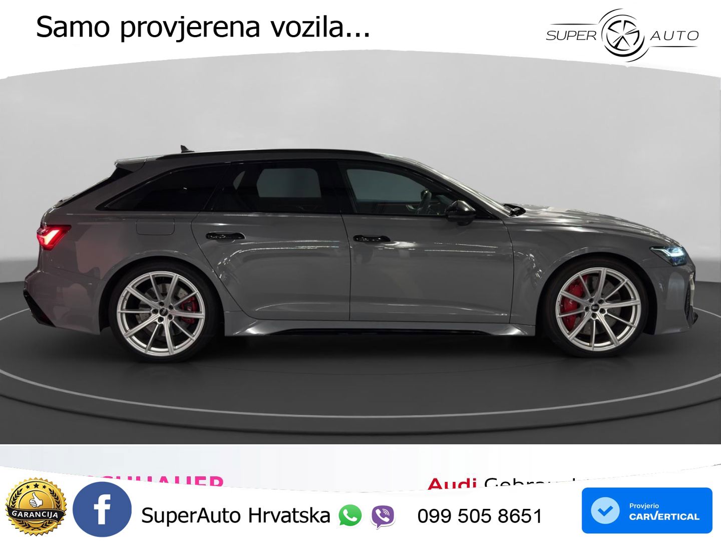 Audi RS6 Avant 4.0 TFSI V8 (600 KS) quattro Tiptronic ZRAČNI+ACC+GR SJED+KAM