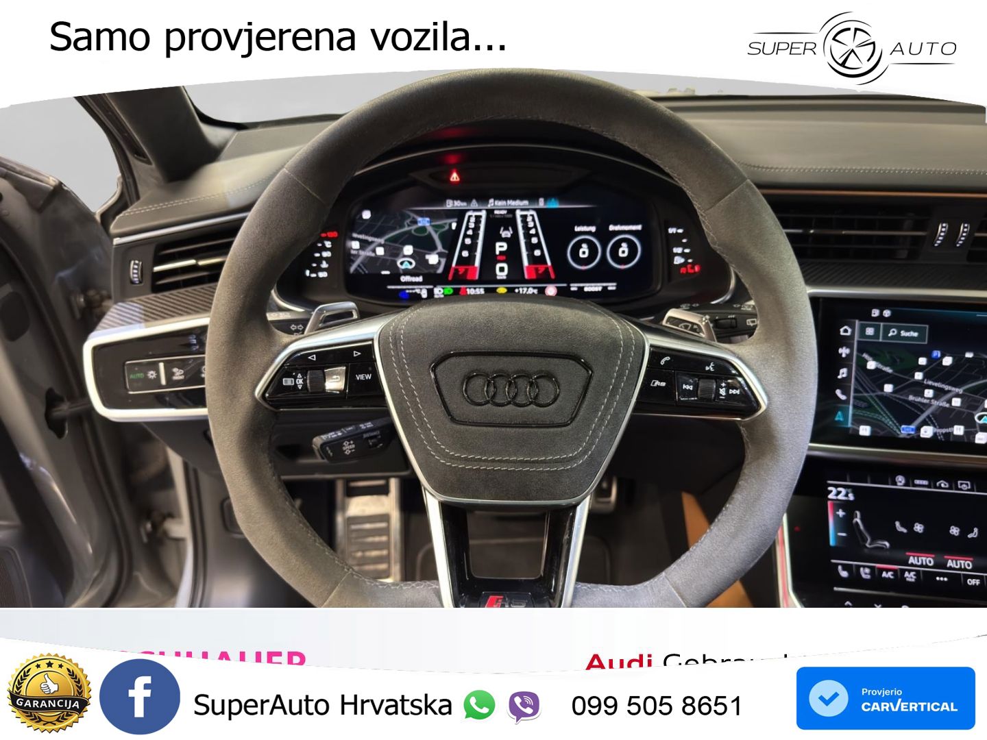 Audi RS6 Avant 4.0 TFSI V8 (600 KS) quattro Tiptronic ZRAČNI+ACC+GR SJED+KAM
