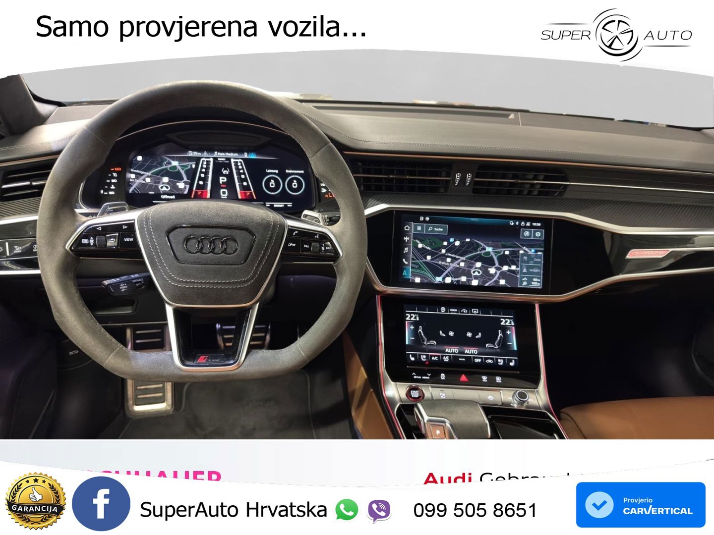 Audi RS6 Avant 4.0 TFSI V8 (600 KS) quattro Tiptronic ZRAČNI+ACC+GR SJED+KAM