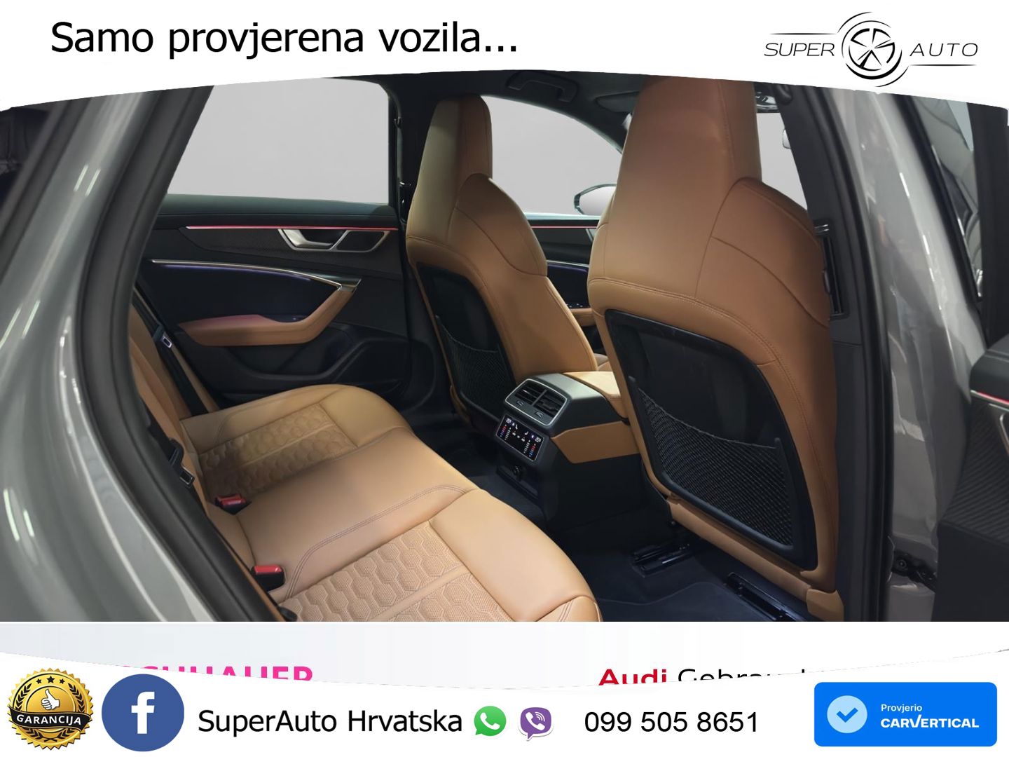 Audi RS6 Avant 4.0 TFSI V8 (600 KS) quattro Tiptronic ZRAČNI+ACC+GR SJED+KAM