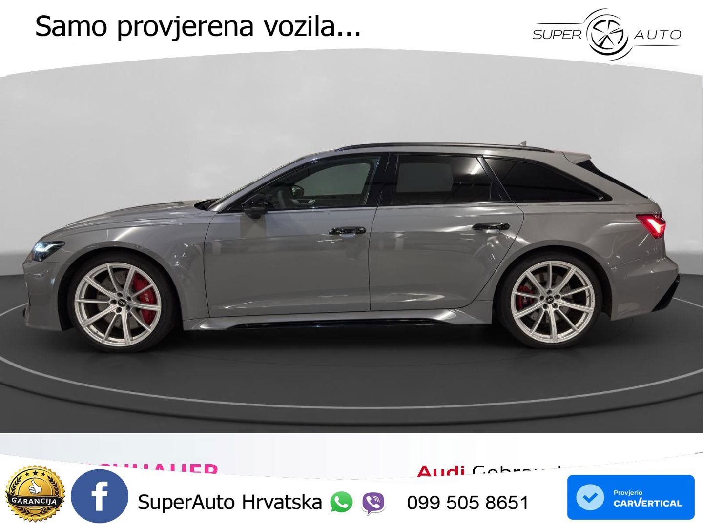Audi RS6 Avant 4.0 TFSI V8 (600 KS) quattro Tiptronic ZRAČNI+ACC+GR SJED+KAM