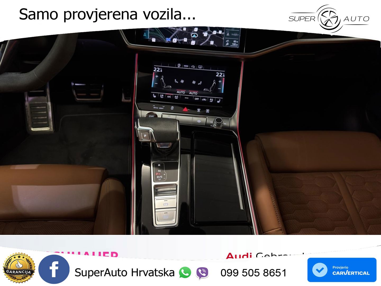 Audi RS6 Avant 4.0 TFSI V8 (600 KS) quattro Tiptronic ZRAČNI+ACC+GR SJED+KAM