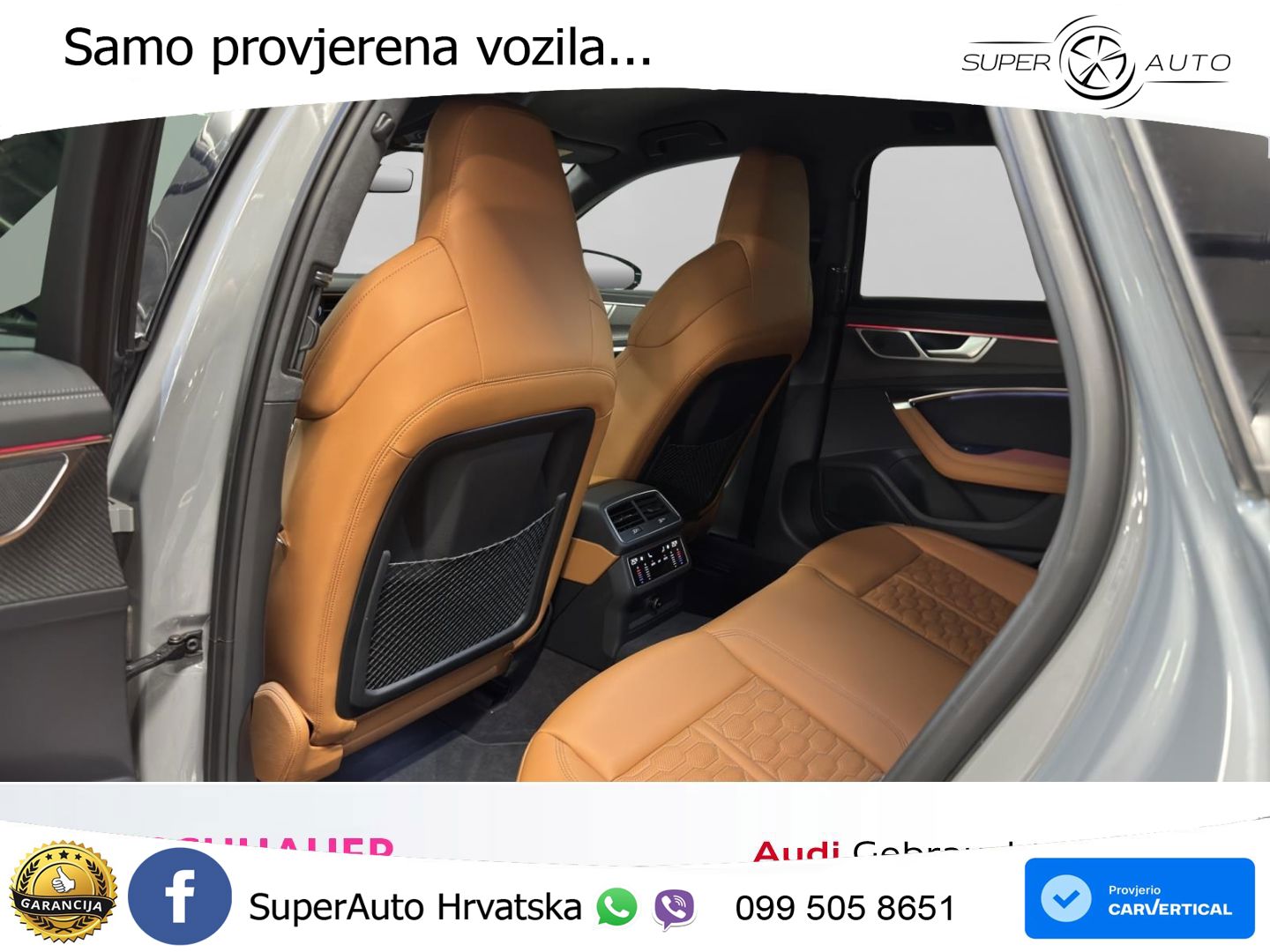 Audi RS6 Avant 4.0 TFSI V8 (600 KS) quattro Tiptronic ZRAČNI+ACC+GR SJED+KAM