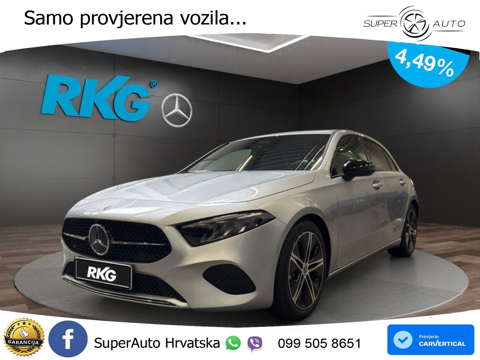 Mercedes-Benz A 200 7G-DCT LED+GR SJED+ACC