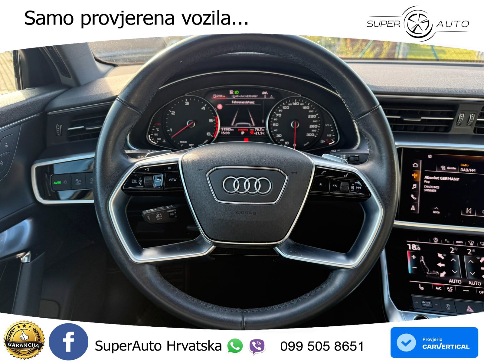 Audi A6 50 TDI V6 (286 KS) quattro tiptronic MATRIX+GR SJED+KAM