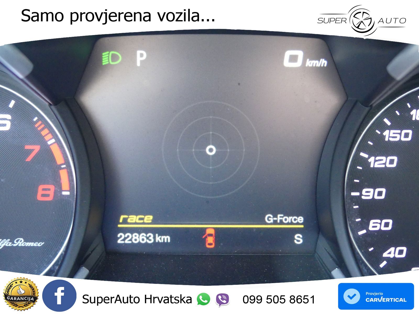 Alfa Romeo Stelvio Quadrifoglio 2.9 V6 Bi-Turbo (520 KS) Q4 Automatic ZRAČNI+ACC+GR SJED+KAM+PANO