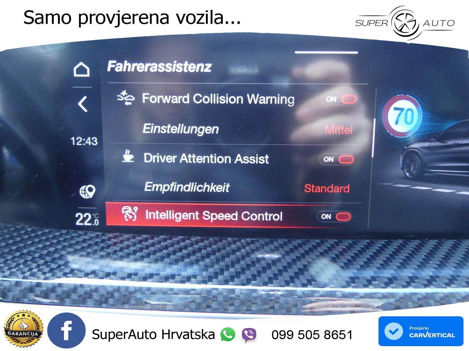 Alfa Romeo Stelvio Quadrifoglio 2.9 V6 Bi-Turbo (520 KS) Q4 Automatic ZRAČNI+ACC+GR SJED+KAM+PANO