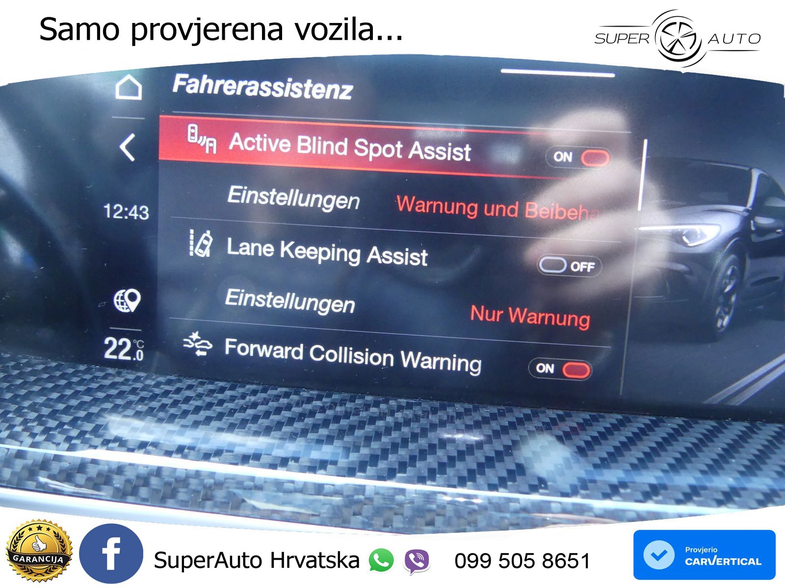 Alfa Romeo Stelvio Quadrifoglio 2.9 V6 Bi-Turbo (520 KS) Q4 Automatic ZRAČNI+ACC+GR SJED+KAM+PANO