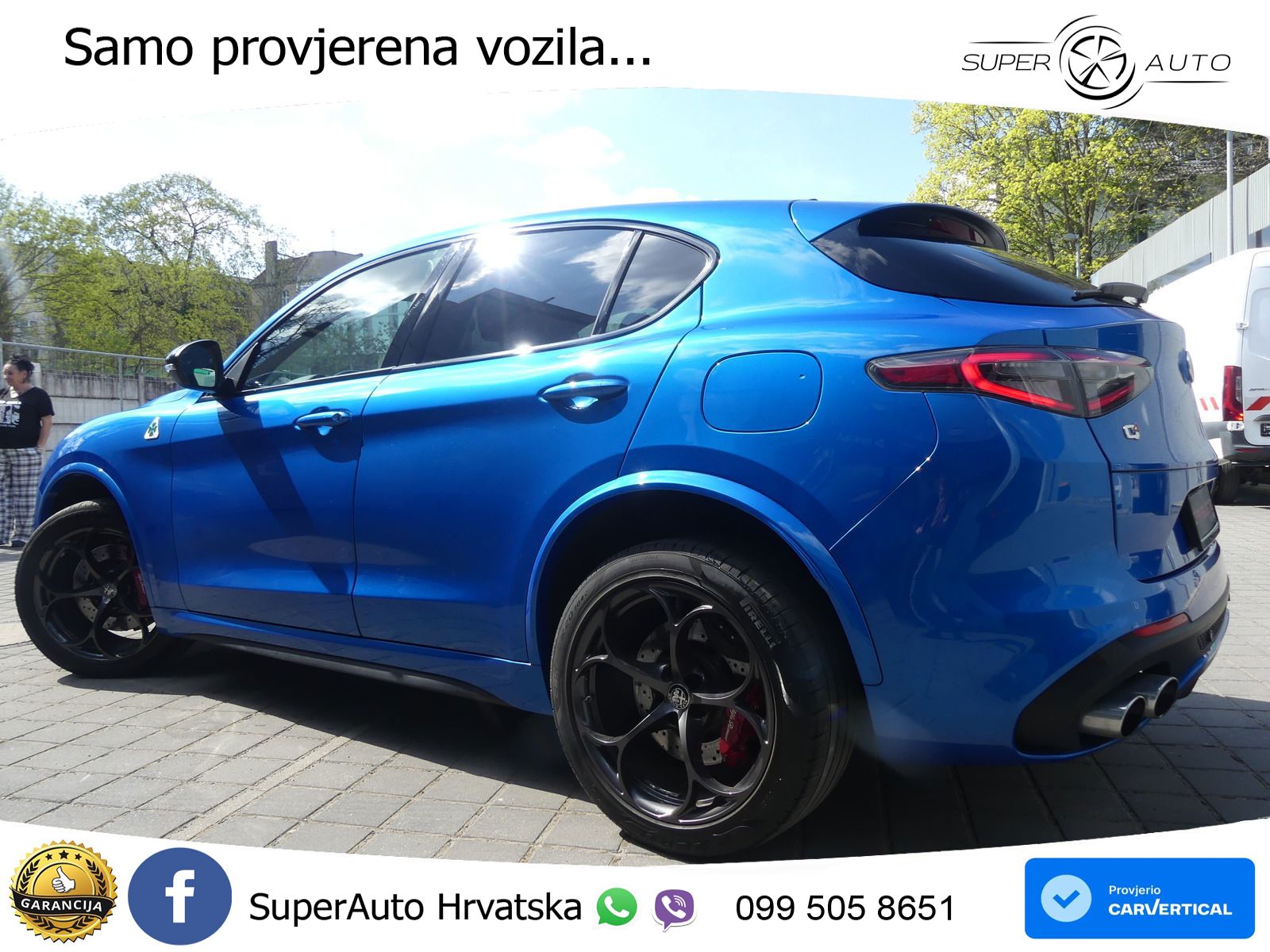 Alfa Romeo Stelvio Quadrifoglio 2.9 V6 Bi-Turbo (520 KS) Q4 Automatic ZRAČNI+ACC+GR SJED+KAM+PANO