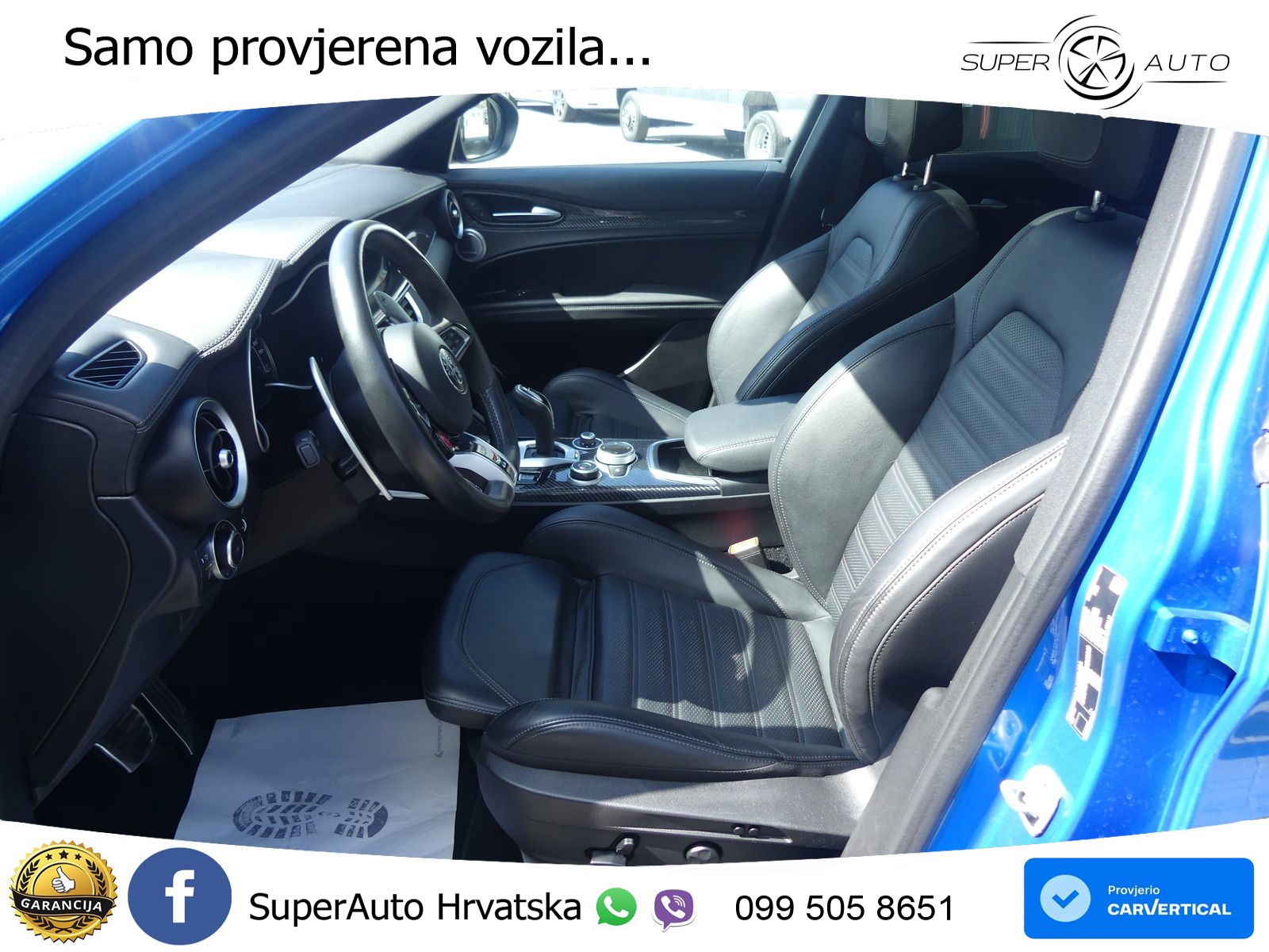 Alfa Romeo Stelvio Quadrifoglio 2.9 V6 Bi-Turbo (520 KS) Q4 Automatic ZRAČNI+ACC+GR SJED+KAM+PANO