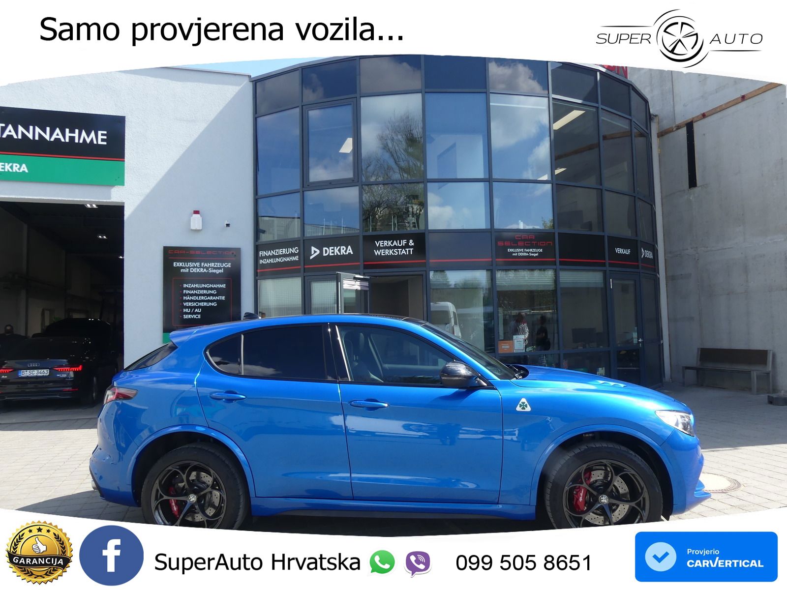 Alfa Romeo Stelvio Quadrifoglio 2.9 V6 Bi-Turbo (520 KS) Q4 Automatic ZRAČNI+ACC+GR SJED+KAM+PANO