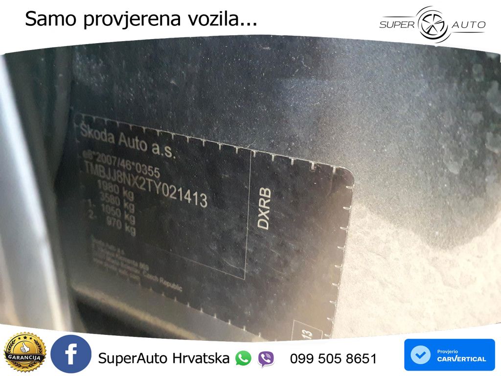 Škoda Octavia Combi 2.0 TDI (150 KS) DSG LED+GR SJED+ACC