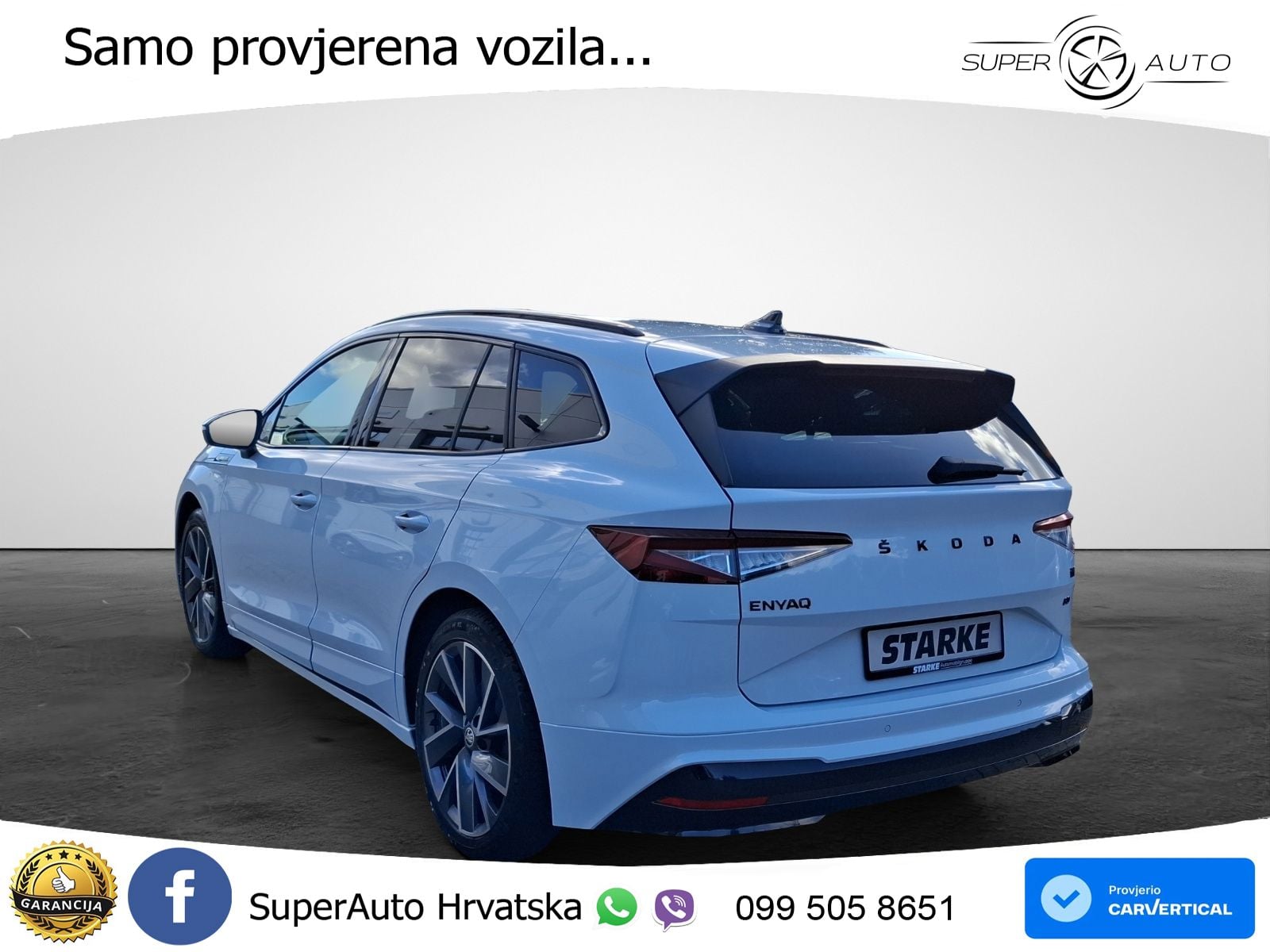 Škoda Enyaq iV 80 82 kWh (204 KS) SportLine LED+GR SJED+ACC